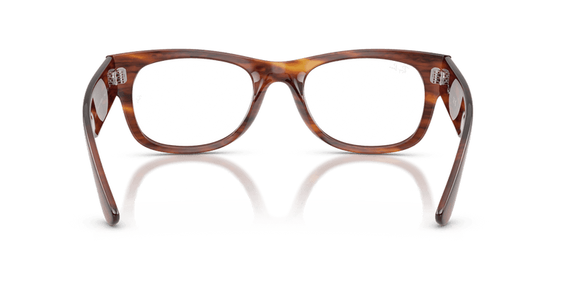 Ray-Ban MEGA WAYFARER II RX0832V in Striped Havana / Clear (2144) - Alternate View