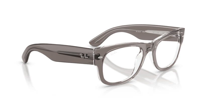 Ray-Ban MEGA WAYFARER II RX0832V in Transparent Grey / Clear (8111) - Alternate View