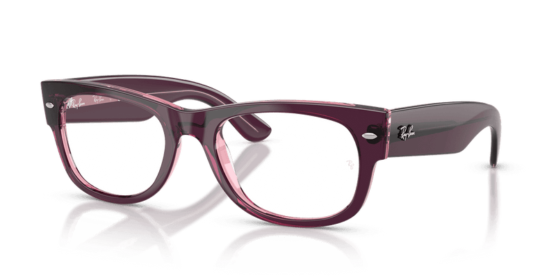 Ray-Ban MEGA WAYFARER II RX0832V in Violet & Pink / Clear (8364) - Alternate View