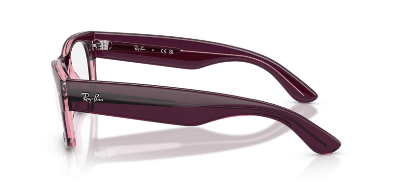 Ray-Ban MEGA WAYFARER II RX0832V in Violet & Pink / Clear (8364) - Alternate View