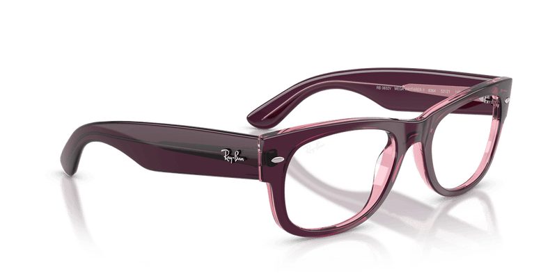 Ray-Ban MEGA WAYFARER II RX0832V in Violet & Pink / Clear (8364) - Alternate View