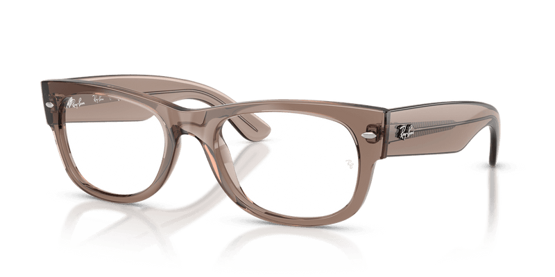 Ray-Ban MEGA WAYFARER II RX0832V in Transparent Taupe Beige / Clear (8457) - Alternate View