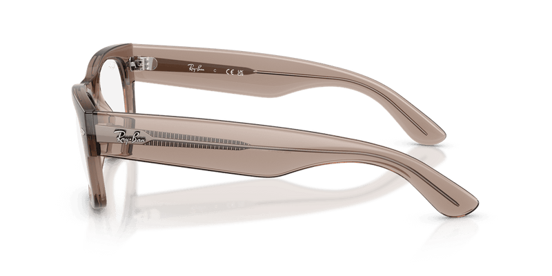 Ray-Ban MEGA WAYFARER II RX0832V in Transparent Taupe Beige / Clear (8457) - Alternate View