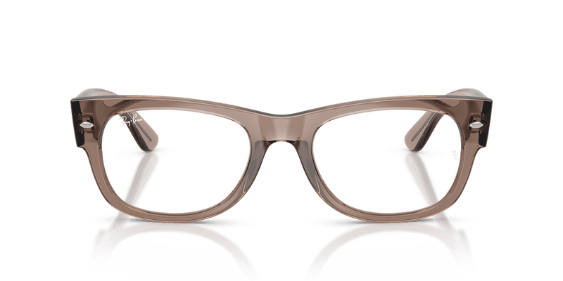 Ray-Ban MEGA WAYFARER II RX0832V in Transparent Taupe Beige / Clear (8457) - Alternate View