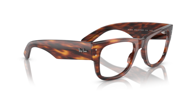 Ray-Ban MEGA WAYFARER in Striped Havana - Alternate View