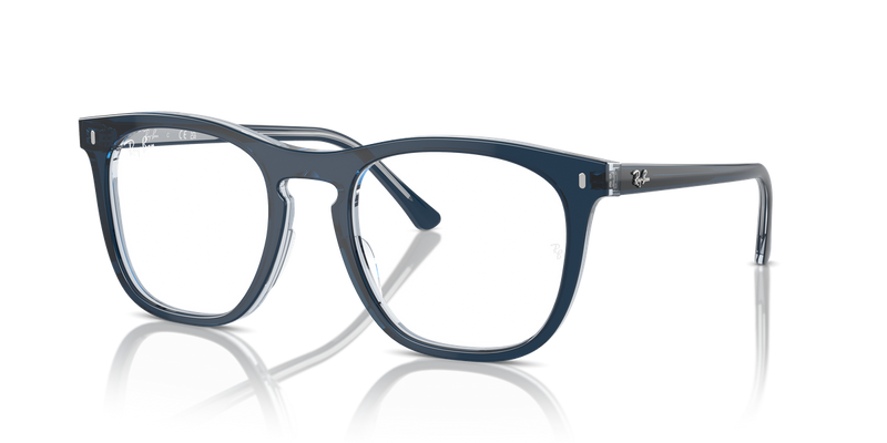 Ray-Ban RX2210V in Blue On Transparent Blue - Alternate View
