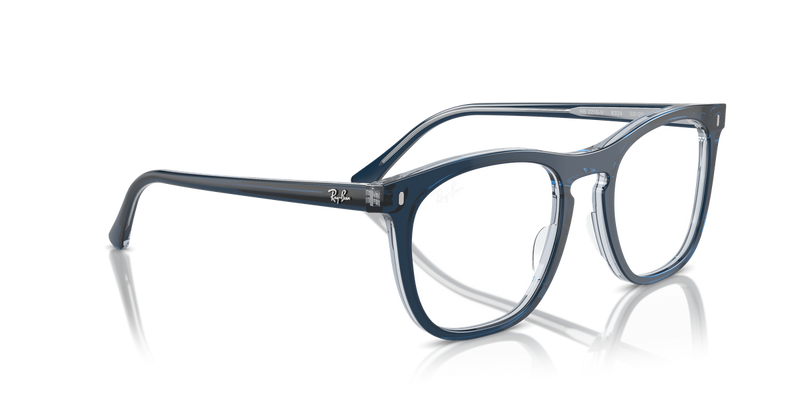Ray-Ban RX2210V in Blue On Transparent Blue - Alternate View
