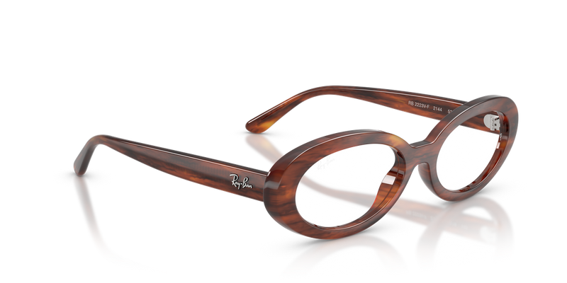 Ray-Ban RX2223VF in Striped Havana - Alternate View
