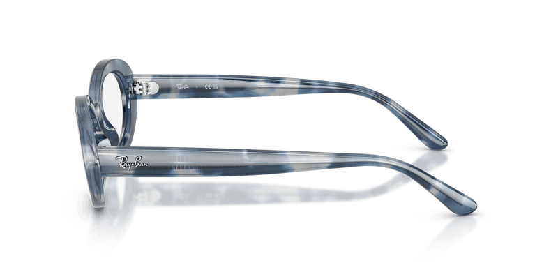 Ray-Ban RX2223V in Opal Blue Havana / Clear (8482) - Alternate View