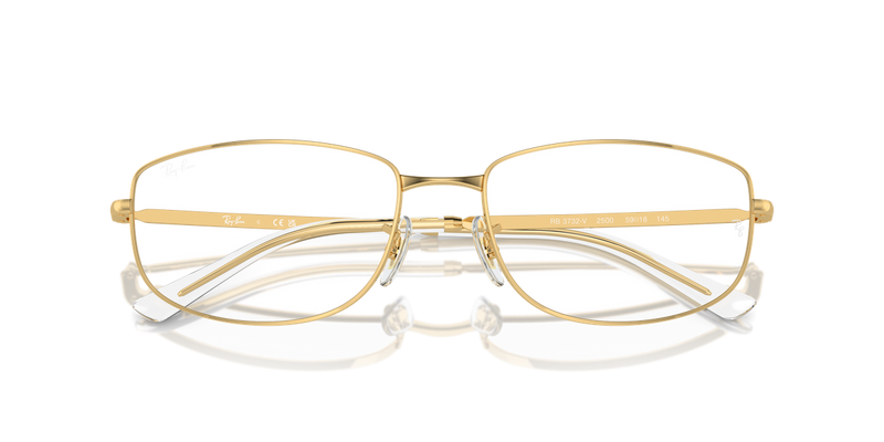 Ray-Ban RX3732V in Arista Gold - Side View