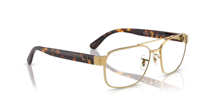 Ray-Ban RX3751V in Arista Gold / Clear (2500) - Alternate View