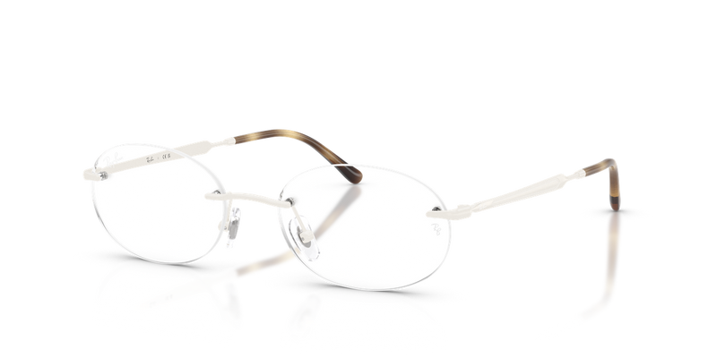 Ray-Ban RX3767V in White / Clear (3205) - Alternate View