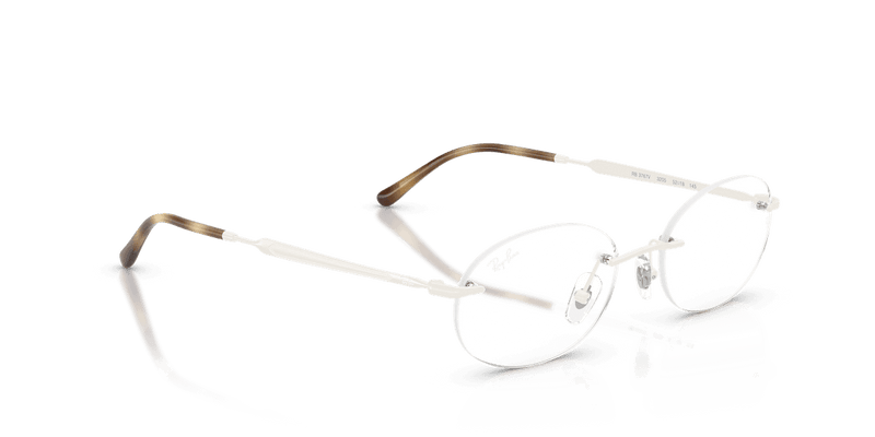 Ray-Ban RX3767V in White / Clear (3205) - Alternate View
