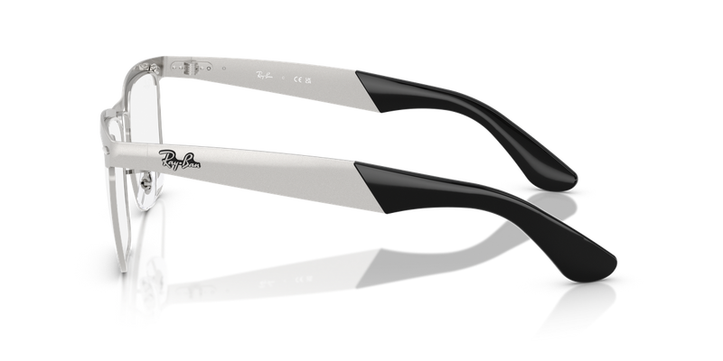 Ray-Ban WAYFARER DELUXE in Sandblasted Silver / Clear (2538) - Alternate View