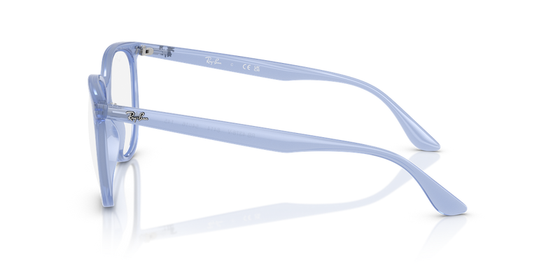 Ray-Ban RX4378V in Opal Light Blue / Clear (8414) - Alternate View