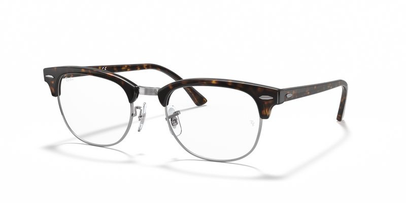 Ray-Ban CLUBMASTER in Dark Havana / Clear (2012) - Alternate View