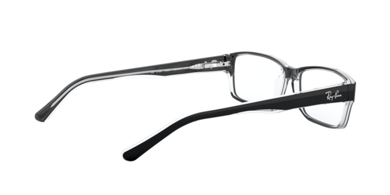 Ray-Ban RX5169 in Black On Transparent - Temple Detail