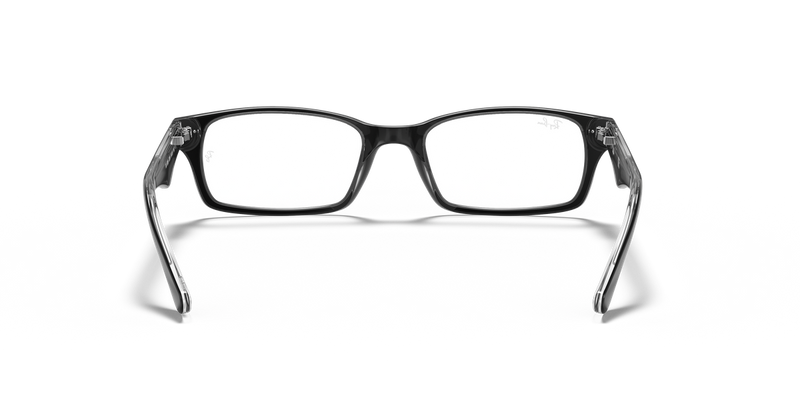 Ray-Ban RX5206 in Black On Transparent / Clear (2034) - Temple Detail