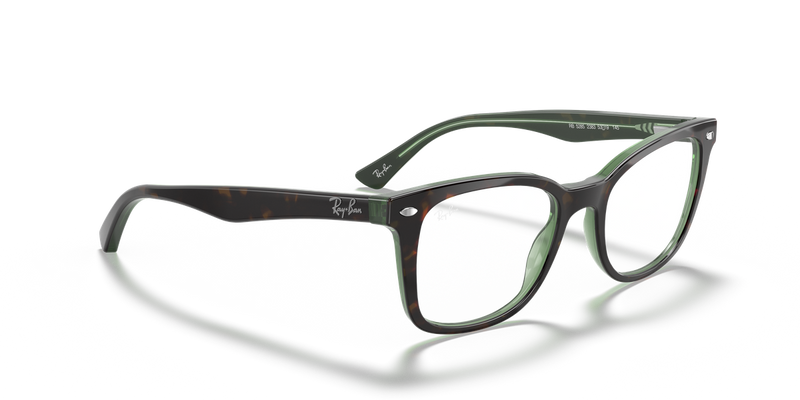 Ray-Ban RX5285 in Havana On Green - Alternate View