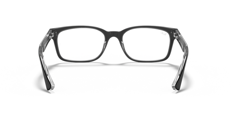 Ray-Ban RX5286 in Black On Transparent - Temple Detail