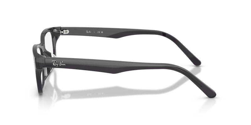 Ray-Ban RX5345D in Transparent Dark Violet Grey - Back View