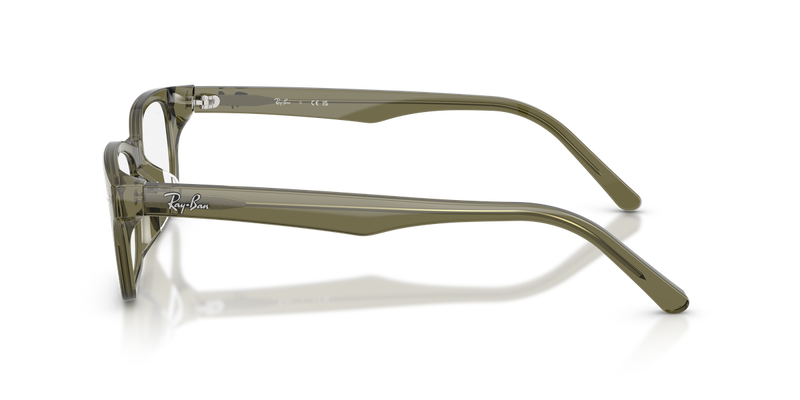 Ray-Ban RX5345D in Transparent Green Olive - Alternate View