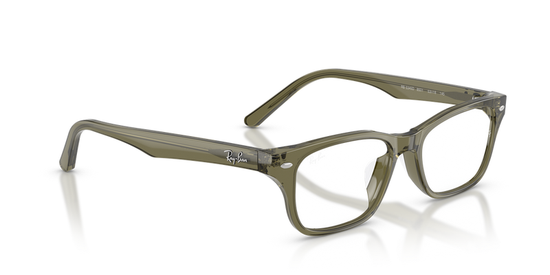 Ray-Ban RX5345D in Transparent Green Olive - Alternate View