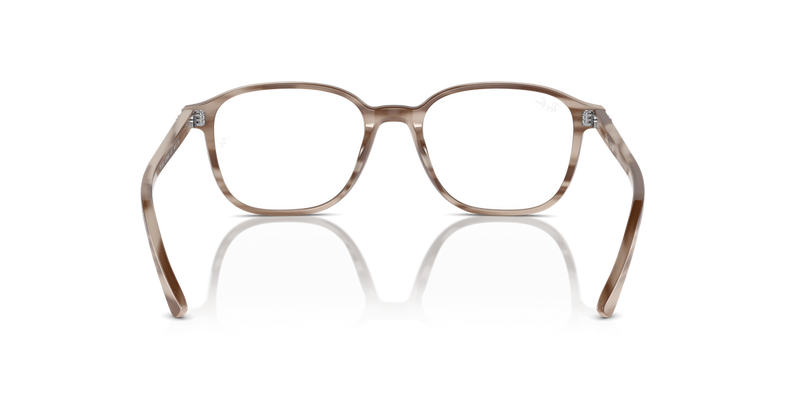 Ray-Ban LEONARD in Striped Beige / Clear (8357) - Alternate View