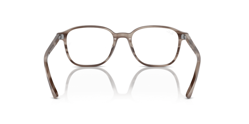 Ray-Ban LEONARD in Striped Grey / Clear (8360) - Alternate View