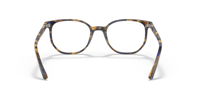 Ray-Ban ELLIOT in Yellow & Blue Havana / Clear (8174) - Alternate View