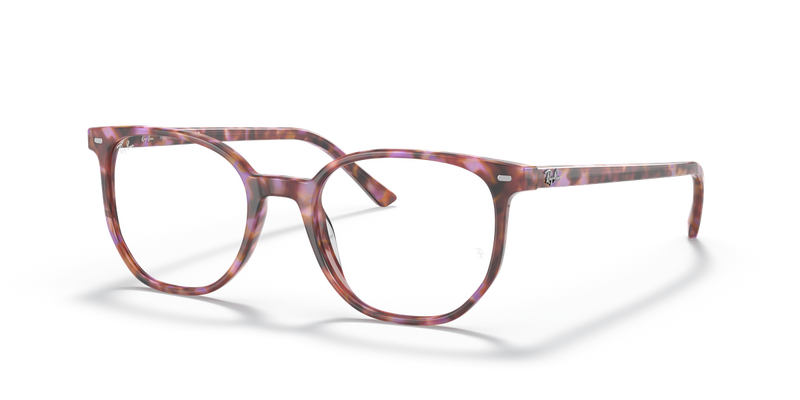 Ray-Ban ELLIOT in Brown & Violet Havana / Clear (8175) - Alternate View