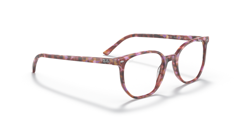 Ray-Ban ELLIOT in Brown & Violet Havana / Clear (8175) - Alternate View
