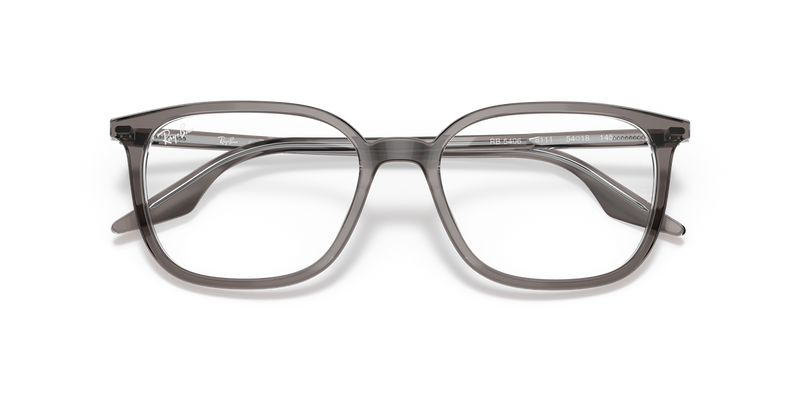 Ray-Ban RX5406 in Grey On Transparent - Side View