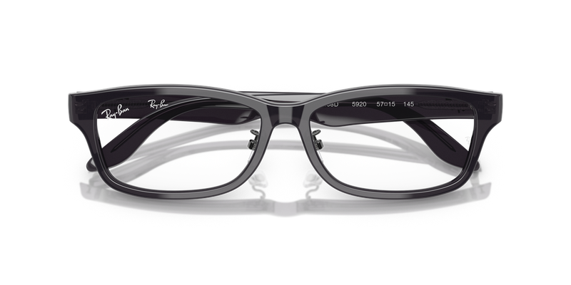 Ray-Ban RX5408D in Transparent Dark Gray - Alternate View
