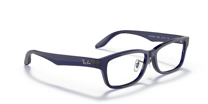 Ray-Ban RX5408D in Transparent Dark Blue - Alternate View