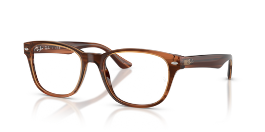Ray-Ban RX5414 - Striped Brown / Clear (8455)