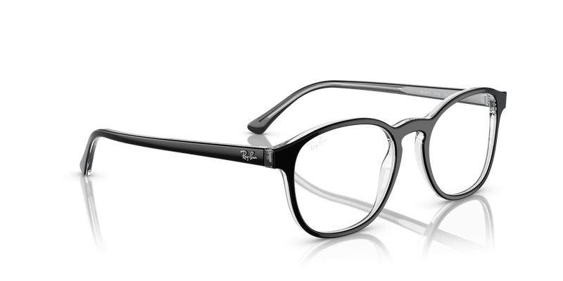 Ray-Ban RX5417 in Black On Transparent / Clear (2034) - Alternate View