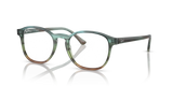 Striped Blue & Green / Clear (8252)