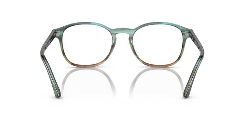 Ray-Ban RX5417 in Striped Blue & Green / Clear (8252) - Alternate View