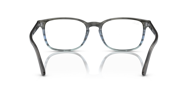 Ray-Ban RX5418 in Striped Grey & Blue - Alternate View