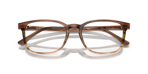 Striped Brown & Green / Clear (8255)