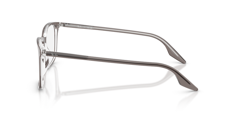 Ray-Ban RX5421F in Grey Transparent / Clear (8111) - Back View