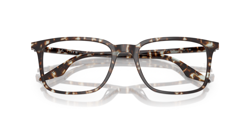 Ray-Ban RX5421F in Havana Yellow Turtle / Clear (8425) - Alternate View