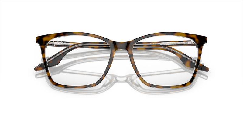 Ray-Ban RX5422F in Havana On Transparent - Side View