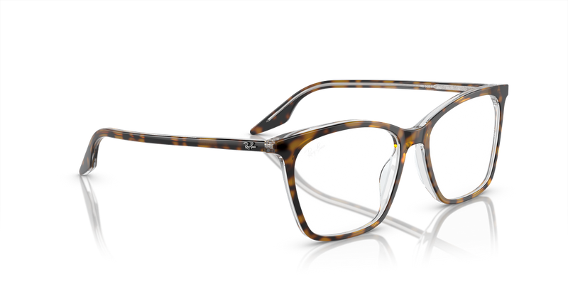 Ray-Ban RX5422F in Havana On Transparent - Alternate View