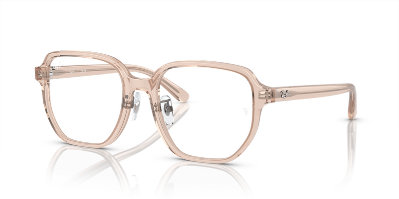 Ray-Ban RX5424D in Transparent Light Brown - Alternate View
