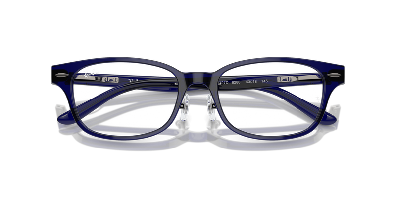 Ray-Ban RX5427D in Transparent Blue - Alternate View