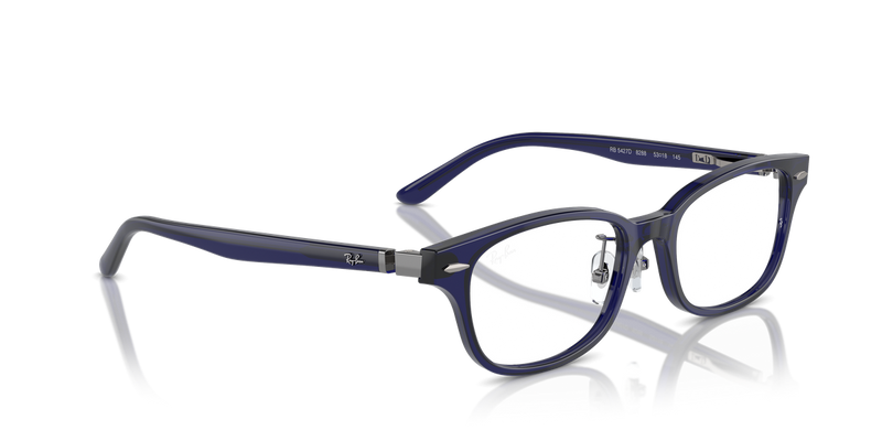 Ray-Ban RX5427D in Transparent Blue - Alternate View