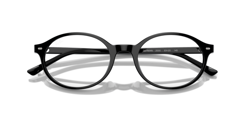 Ray-Ban GERMAN in Black / Clear (2000) - Side View