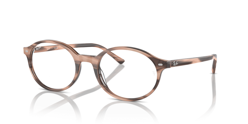 Ray-Ban GERMAN in Striped Pink / Clear (8358) - Alternate View